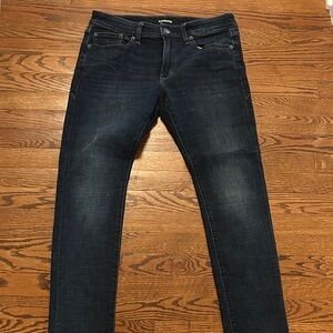 Express brand Men's Deep Indigo Straight Jeans